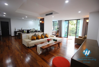 Beautiful apartment with 4 bedrooms for rent in Dang Thai Mai street, Tay Ho, Hanoi